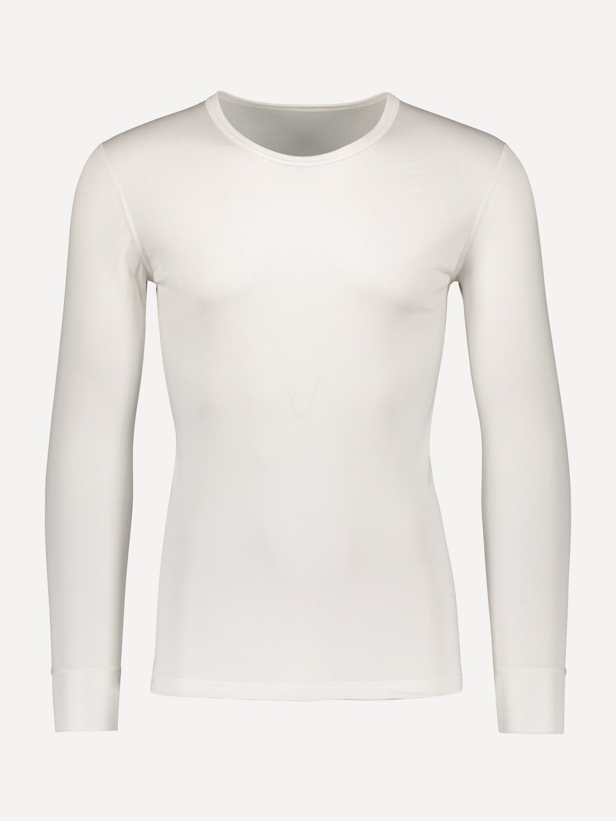 Pitkähihainen aluspaita silkkiä, unisex, valkoinen - Ruskovilla
