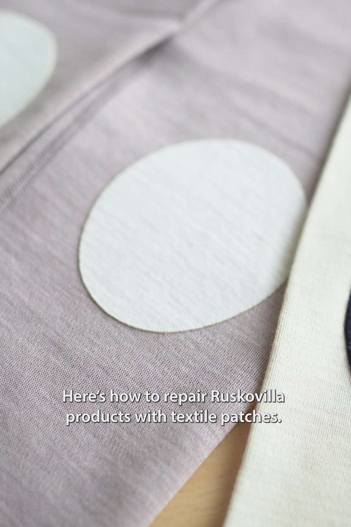 Ruskovilla Fabric Patch use instructions